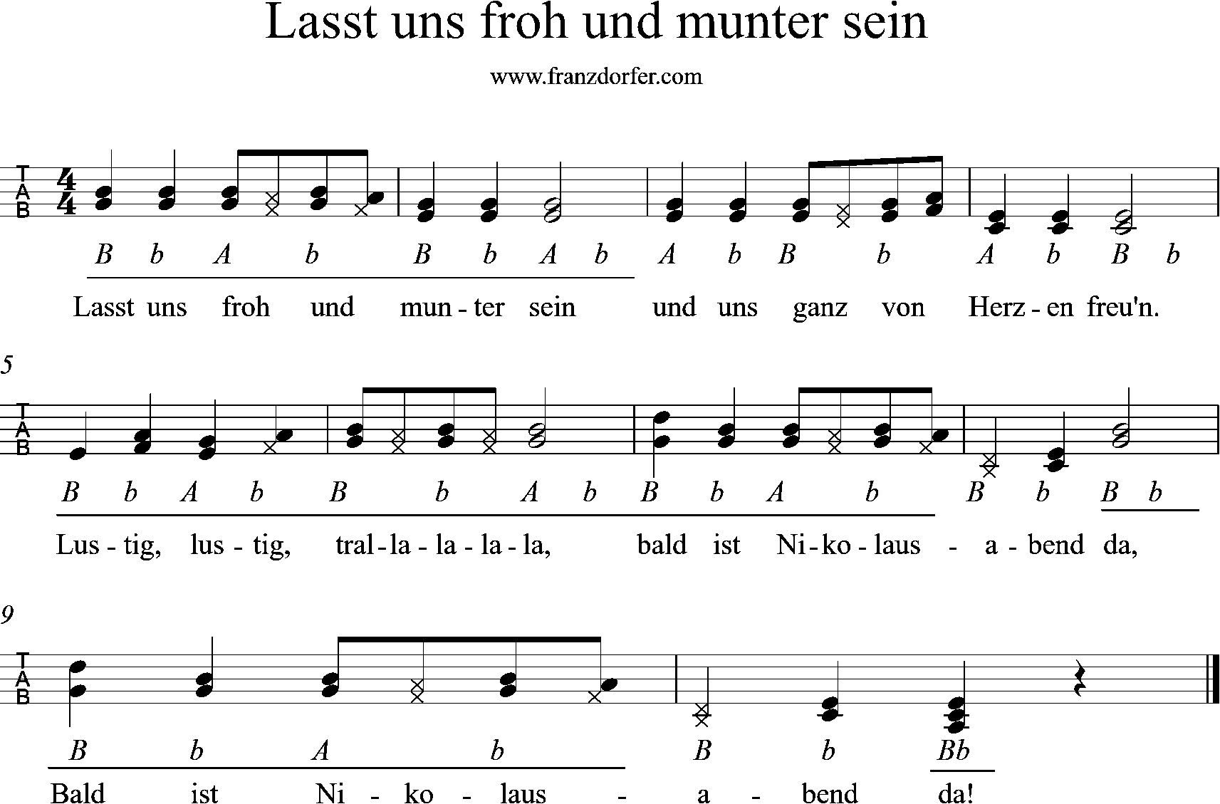 griffschrift , lasst uns froh und munter sein ziach, steirische lernen- lasst uns froh und minter sein